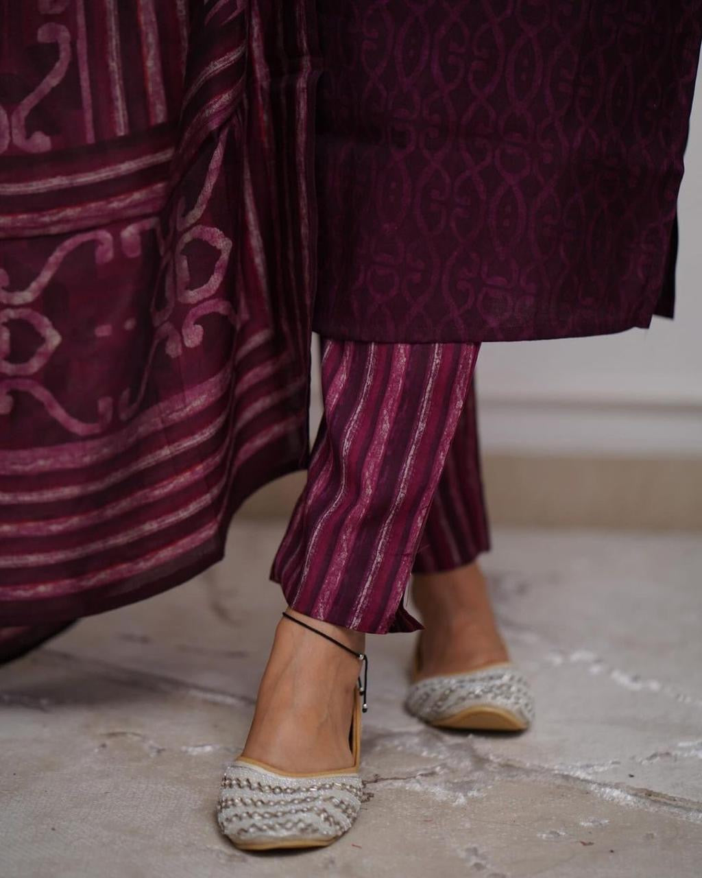 Festive Special Embroidered Kurta Pant Dupatta Set