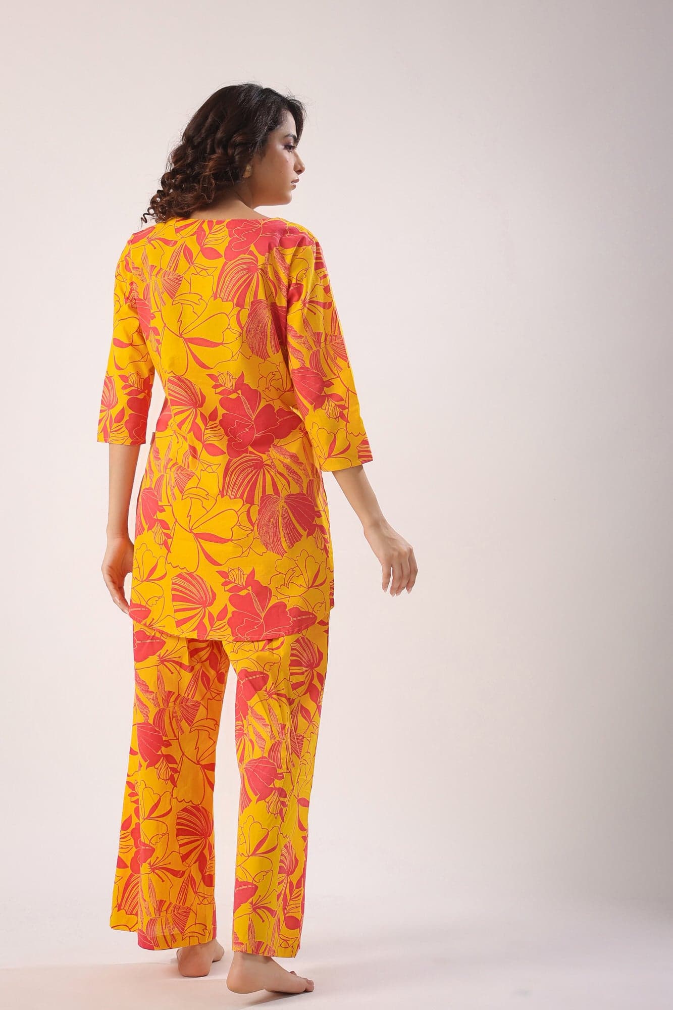 Floral Pure Cotton Cotton Co-Ord Set