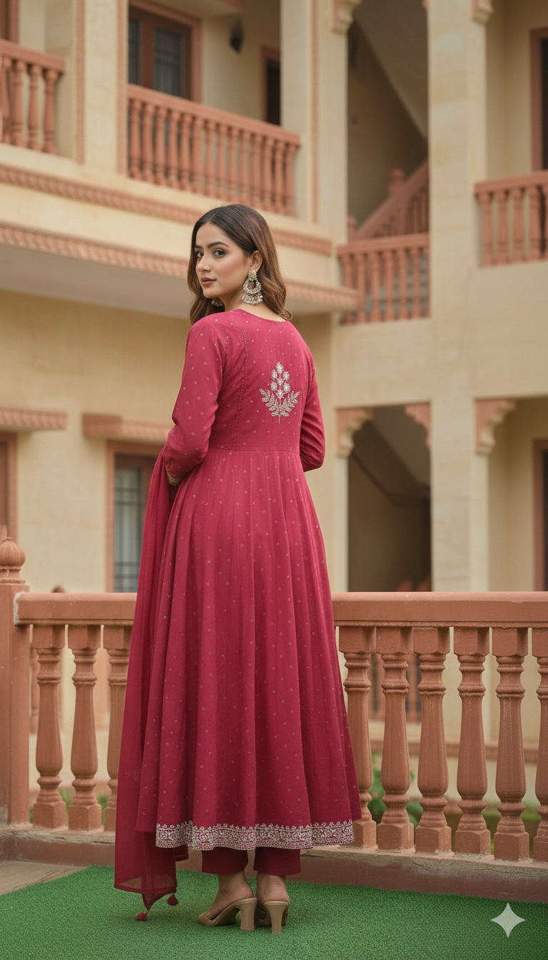 Pure Cotton 3 Piece Set With Dupatta