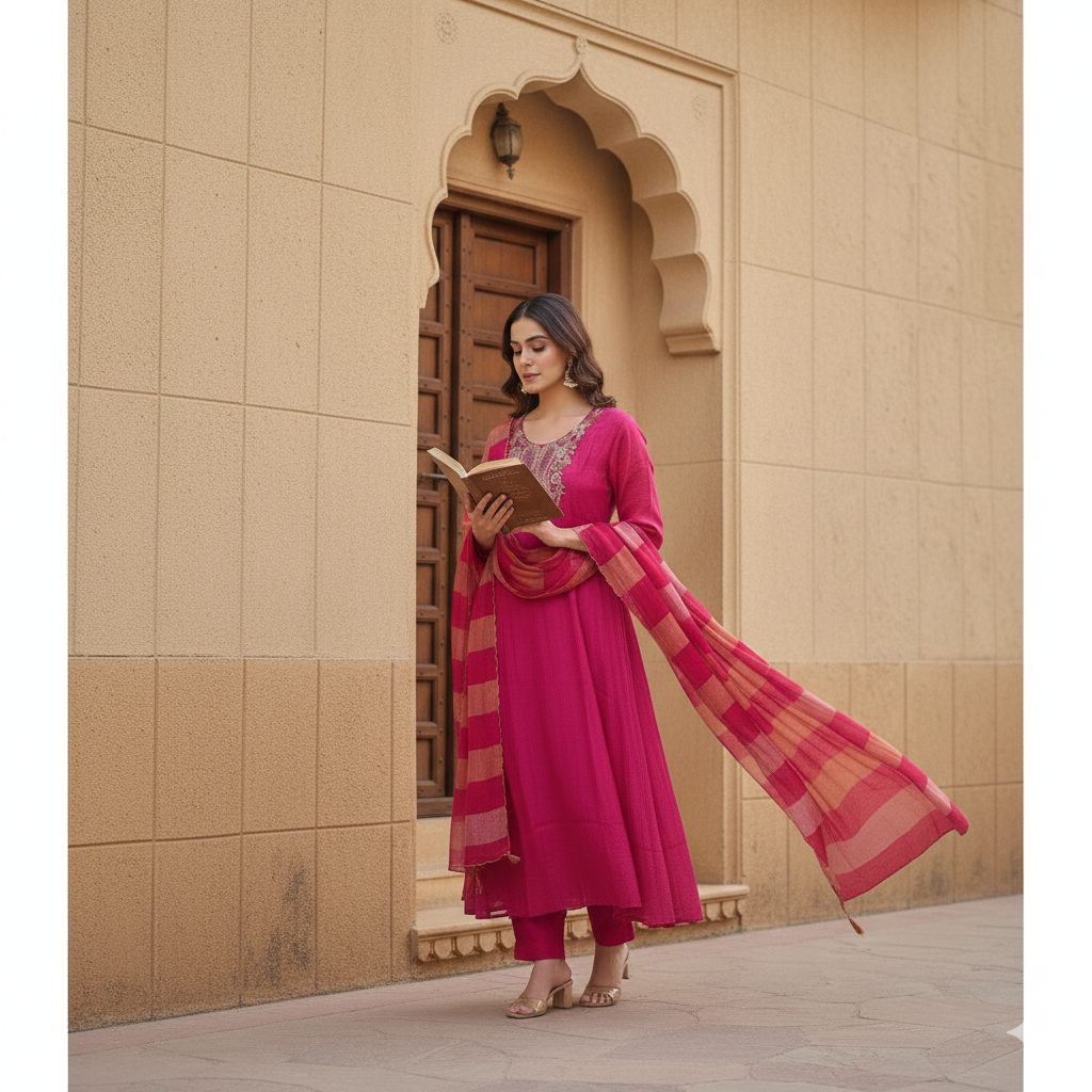 Heavy Work 3 Piece Set With Dupatta