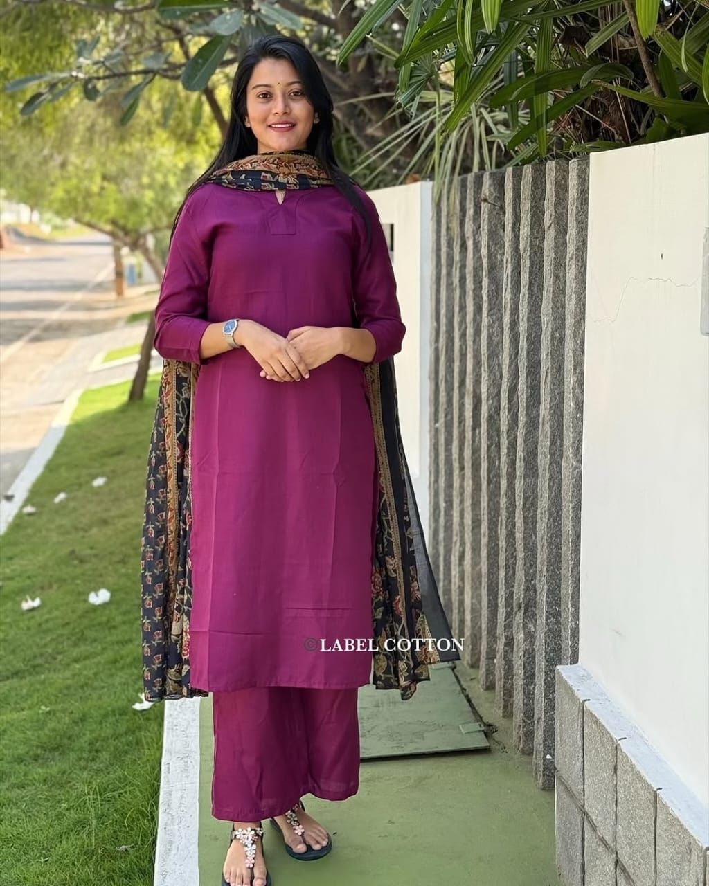 Heavy Cotton 3 Piece Suit Set With Dupatta