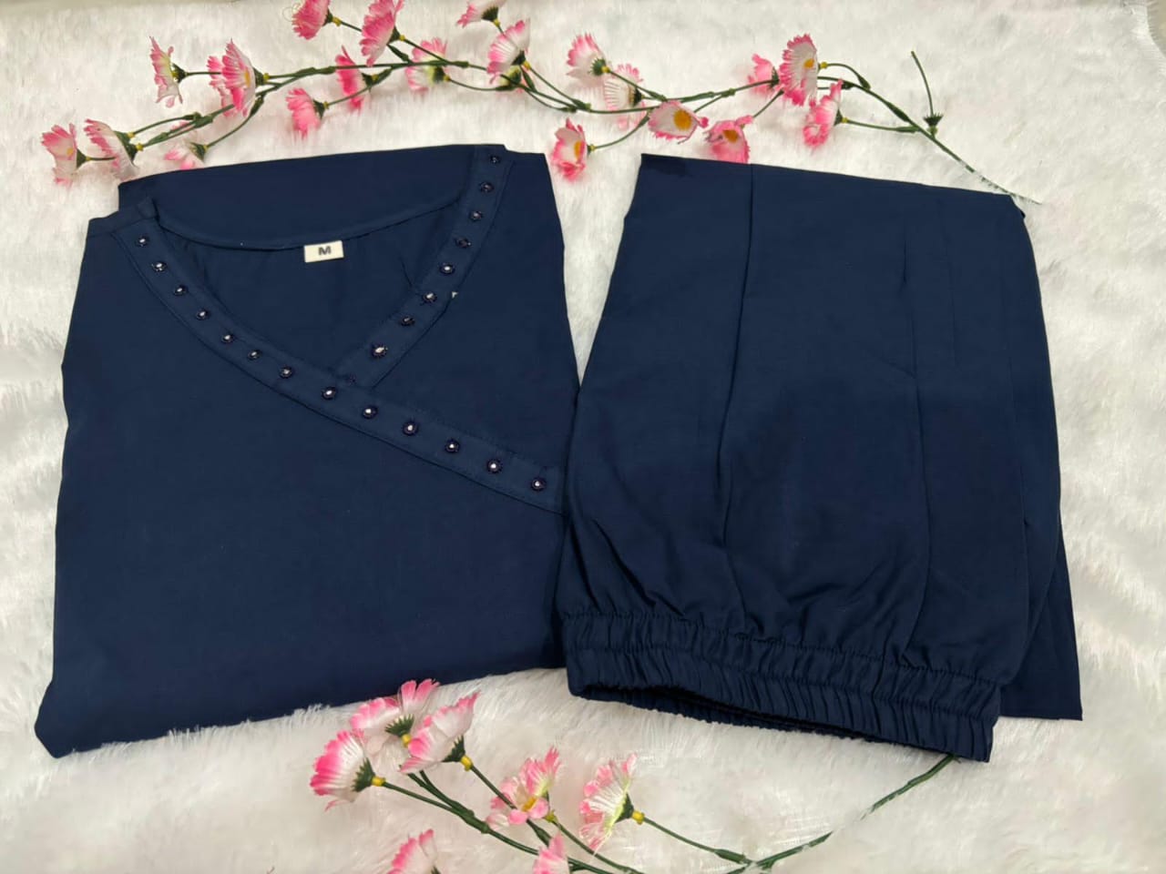 Heavy Cotton Party Wear 2 Piece Suit Set