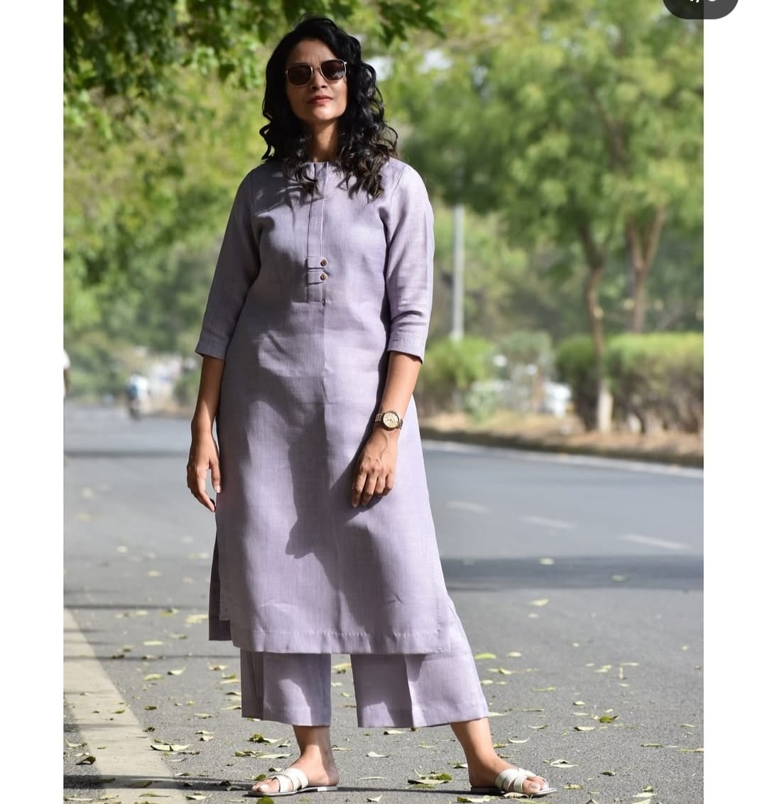 Heavy Linen Blend 2 Piece Set