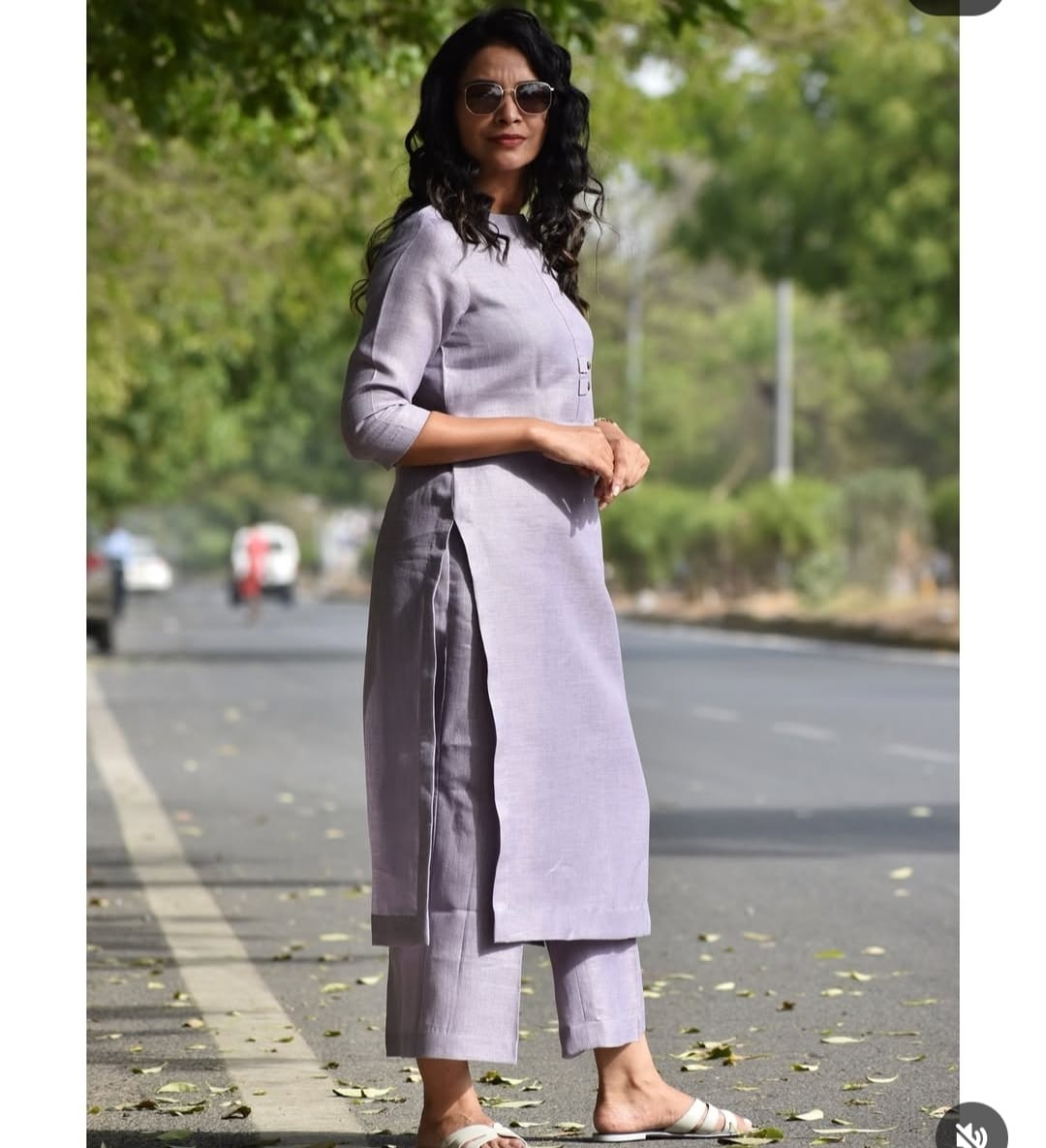 Heavy Linen Blend 2 Piece Set