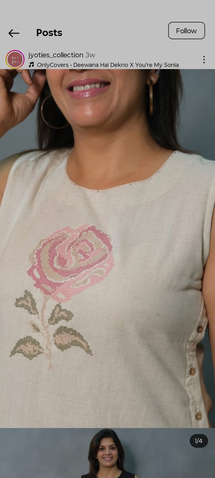 Sleeves Less Cotton Embroidery Kurta Set