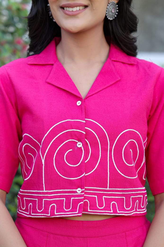 Voguish Cotton Embroidered Cord Sets