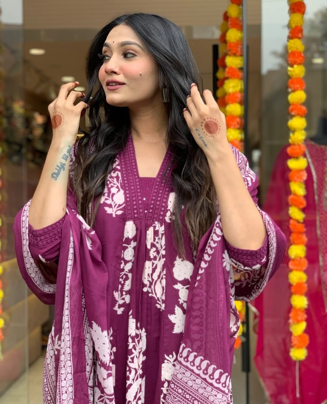 Heavy Cotton Party Wear Suit Set