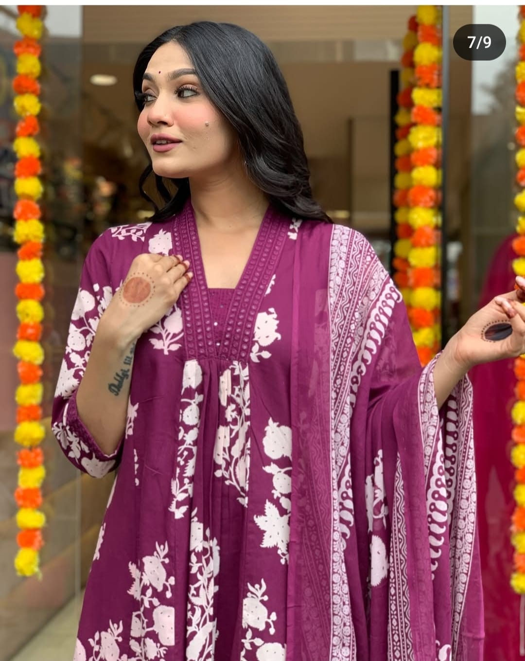 Heavy Cotton Party Wear Suit Set