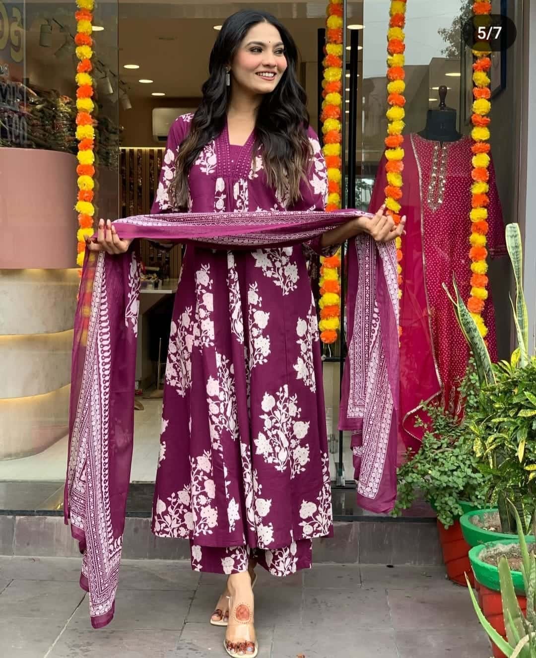 Heavy Cotton Party Wear Suit Set