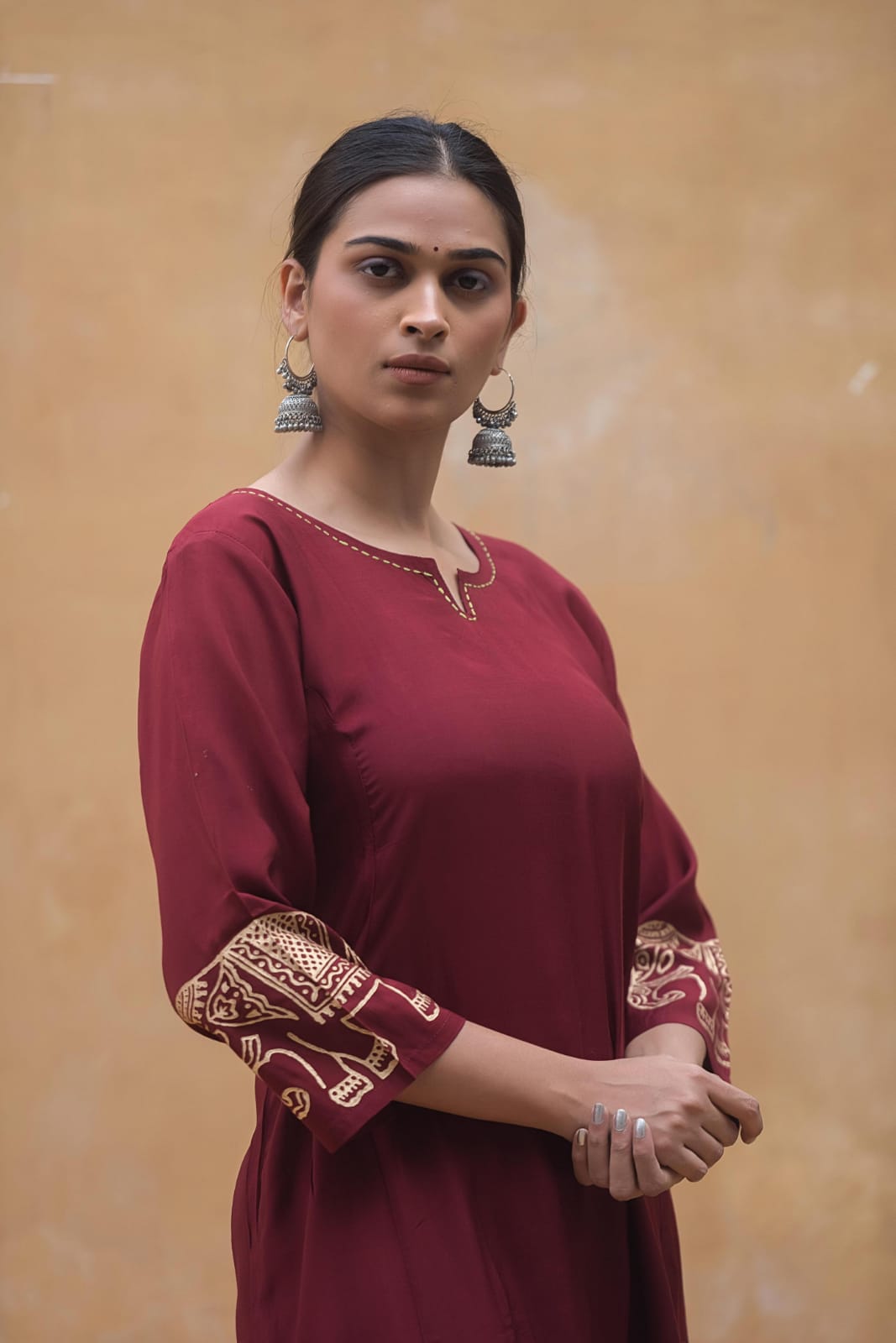 Heavy Pure Muslin Party Wear Kurti Pant Set