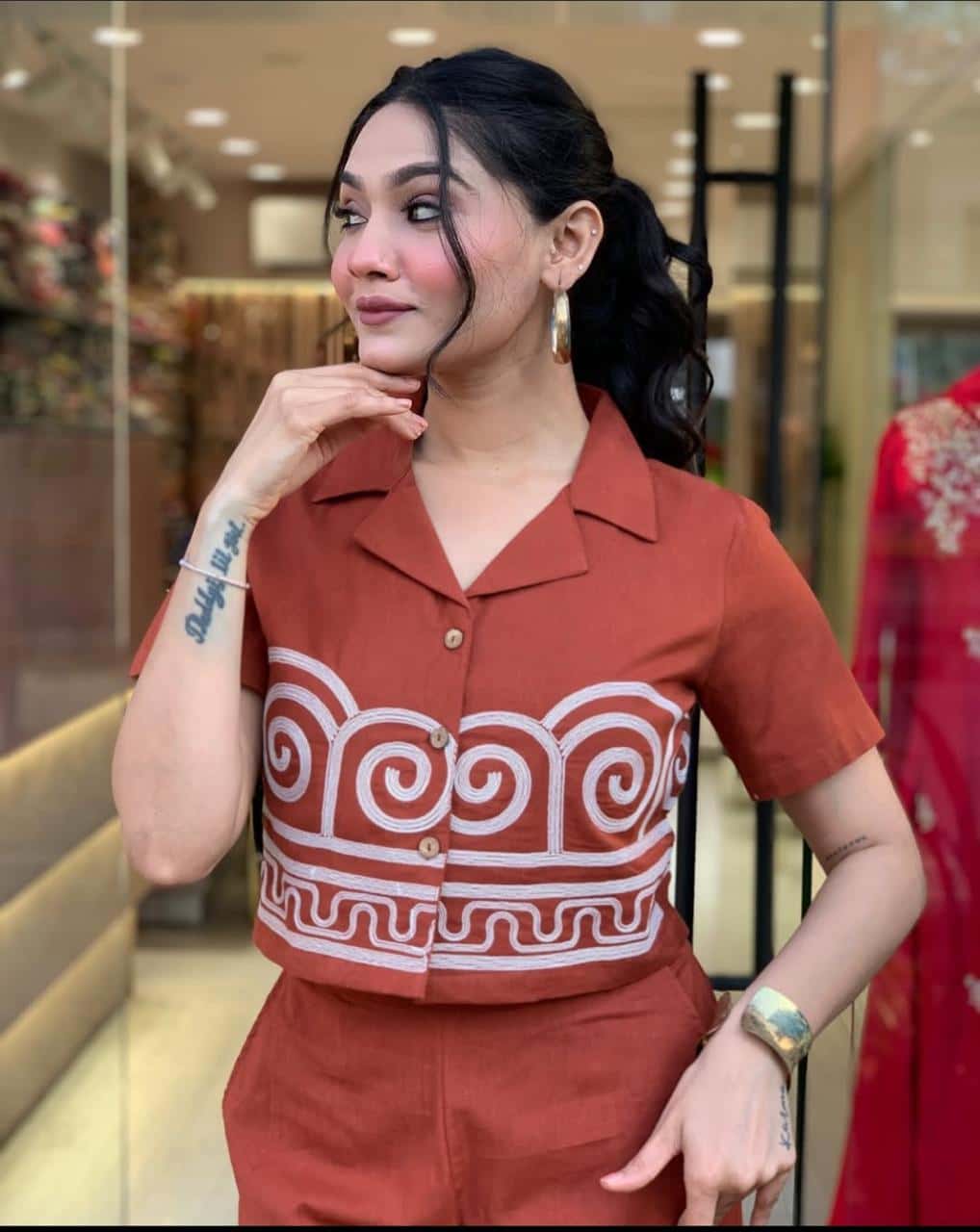 Heavy Cotton Flex Beautiful Co-Ord Set