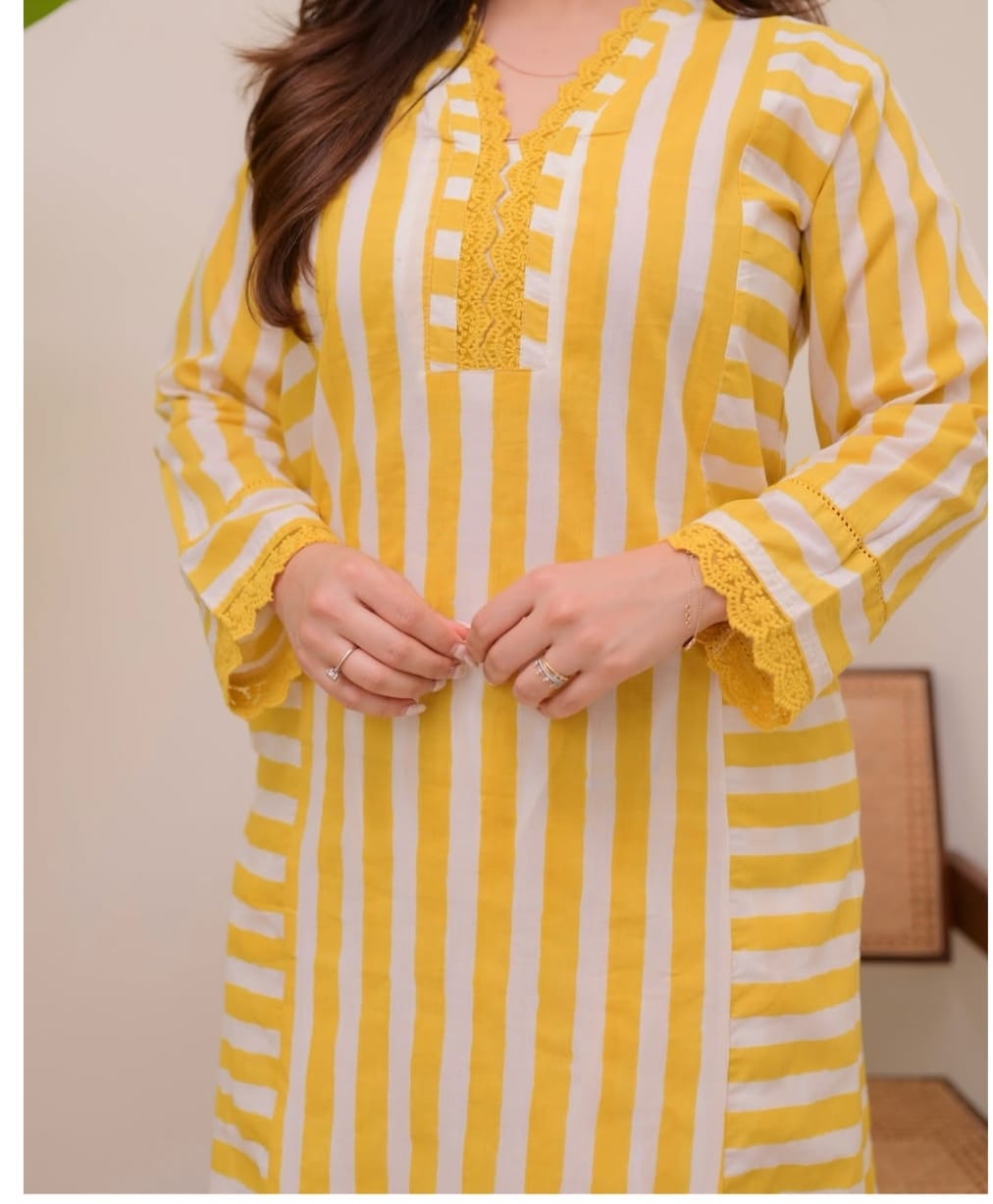 Comfort fit kurti pant set