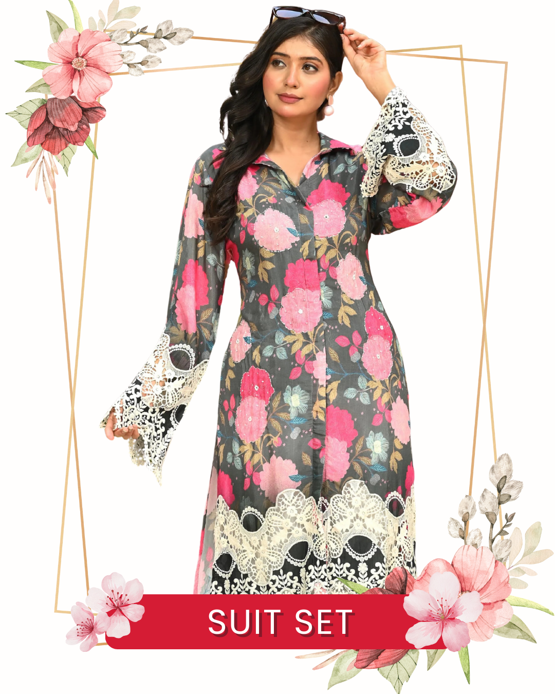 Straight cut suit sets