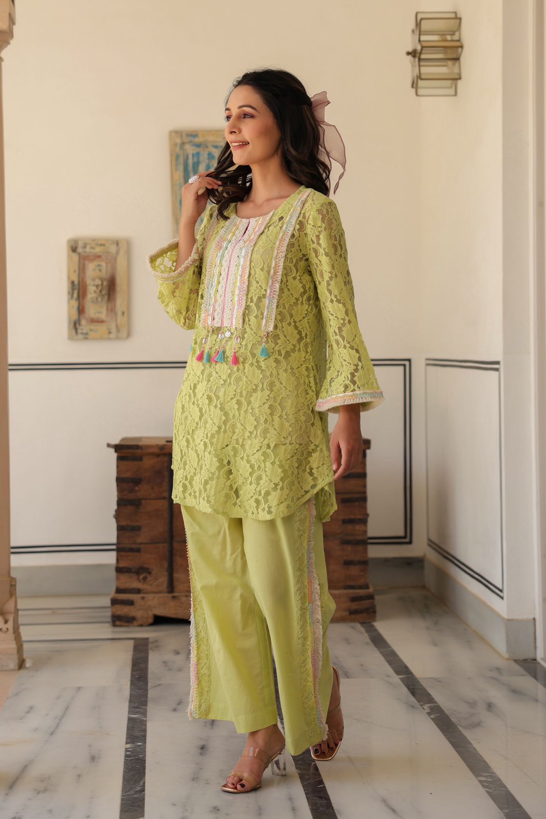 cotton shifley cord set with beautiful