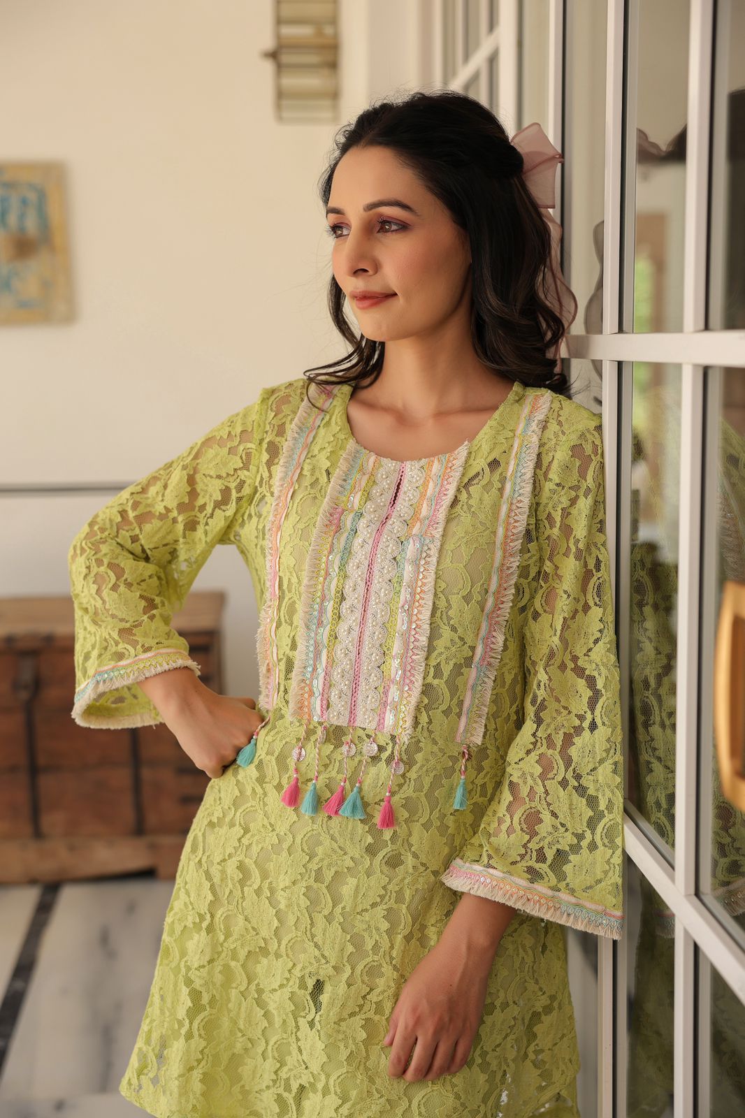 cotton shifley cord set with beautiful
