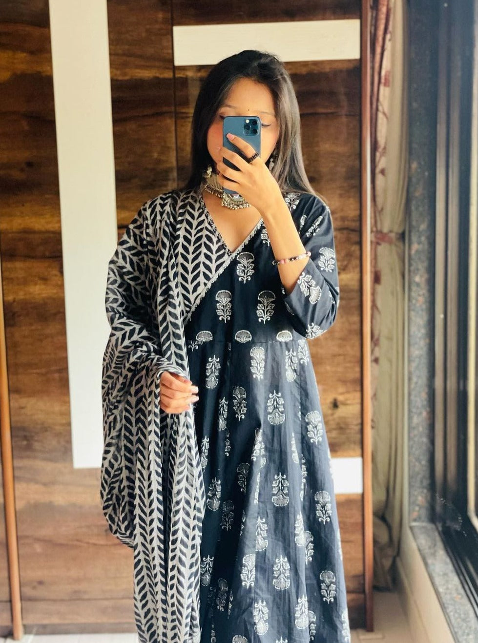 Nyra Cut Kurti Pure Cotton | Chicken Kari Embroidery