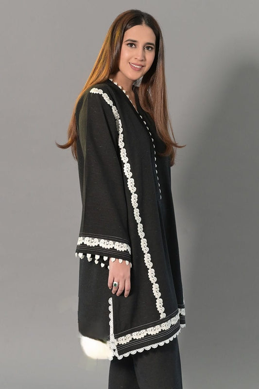 Black Cotton Flex Kurta Plazzo Set