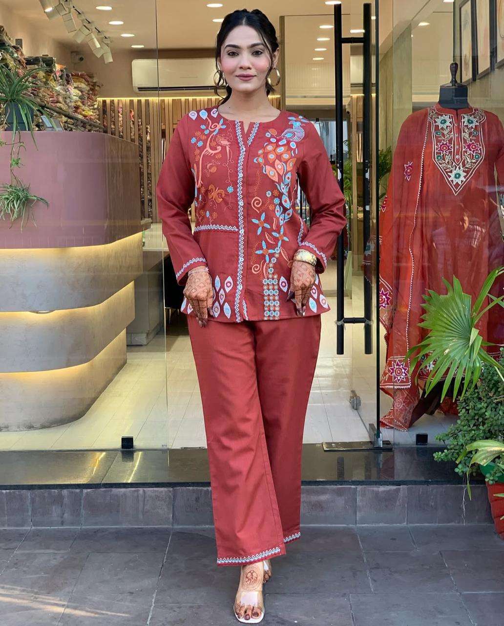 Chic & Breeze by jaipur Trendz Embroidered Co-ord Set For Every Occasion
