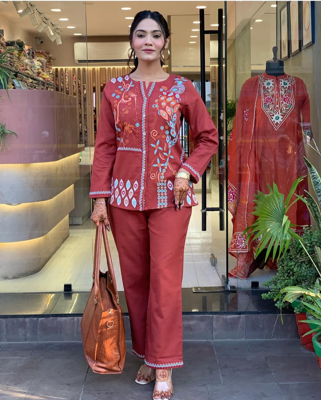 Chic & Breeze by jaipur Trendz Embroidered Co-ord Set For Every Occasion