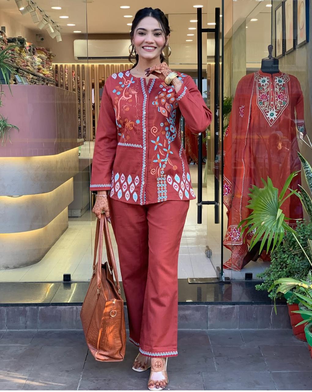 Chic & Breeze by jaipur Trendz Embroidered Co-ord Set For Every Occasion