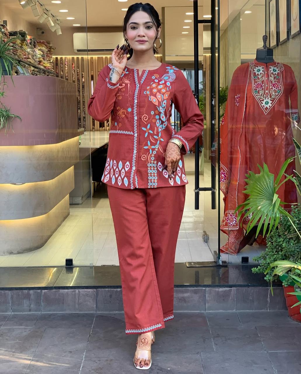 Chic & Breeze by jaipur Trendz Embroidered Co-ord Set For Every Occasion