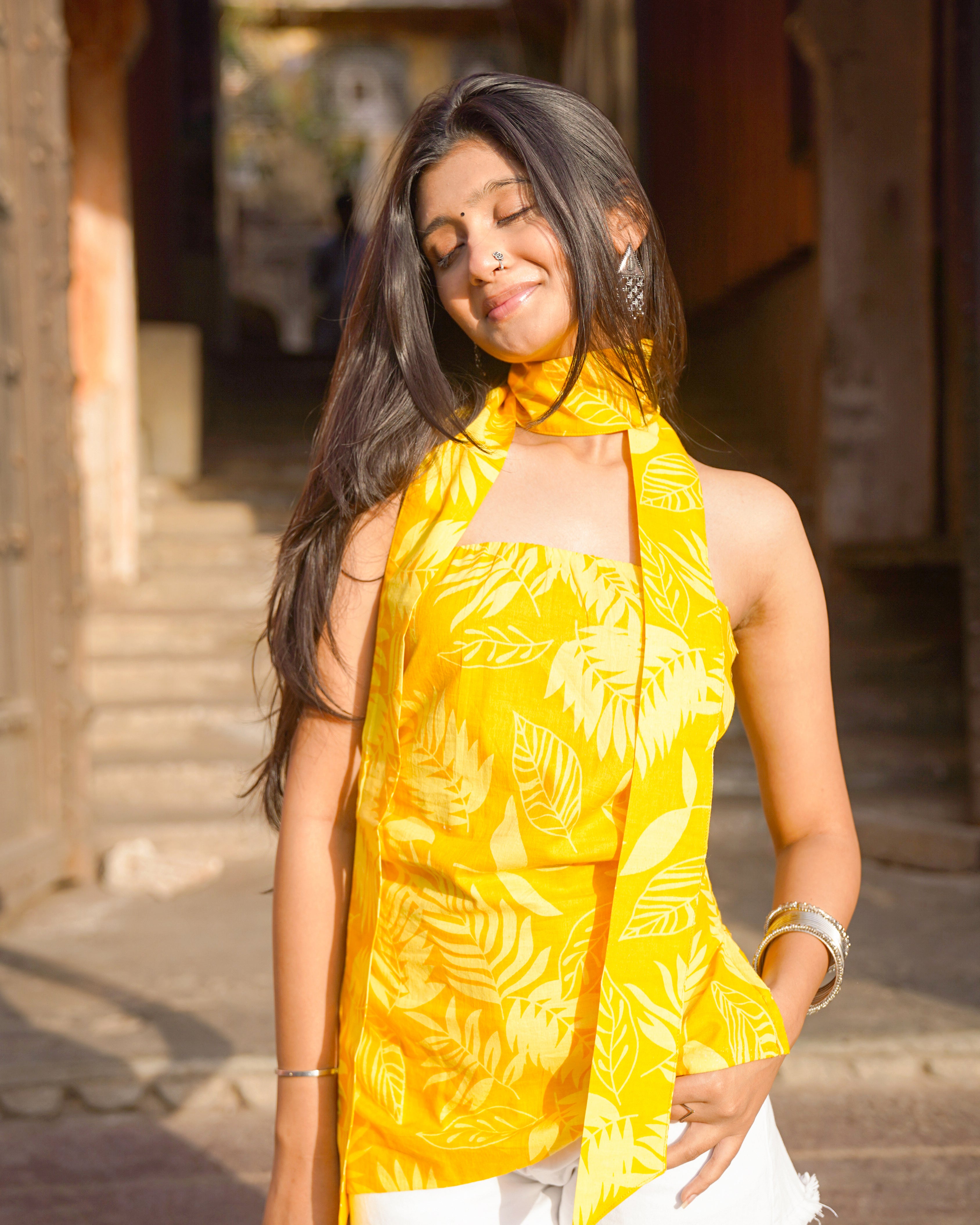 DUA - The sunshine yellow kurti