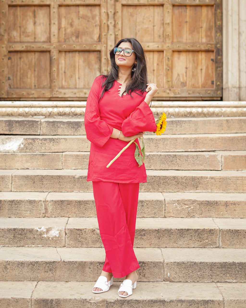 Roohi – Cotton Co-ord Set with Dual Pocket Pants