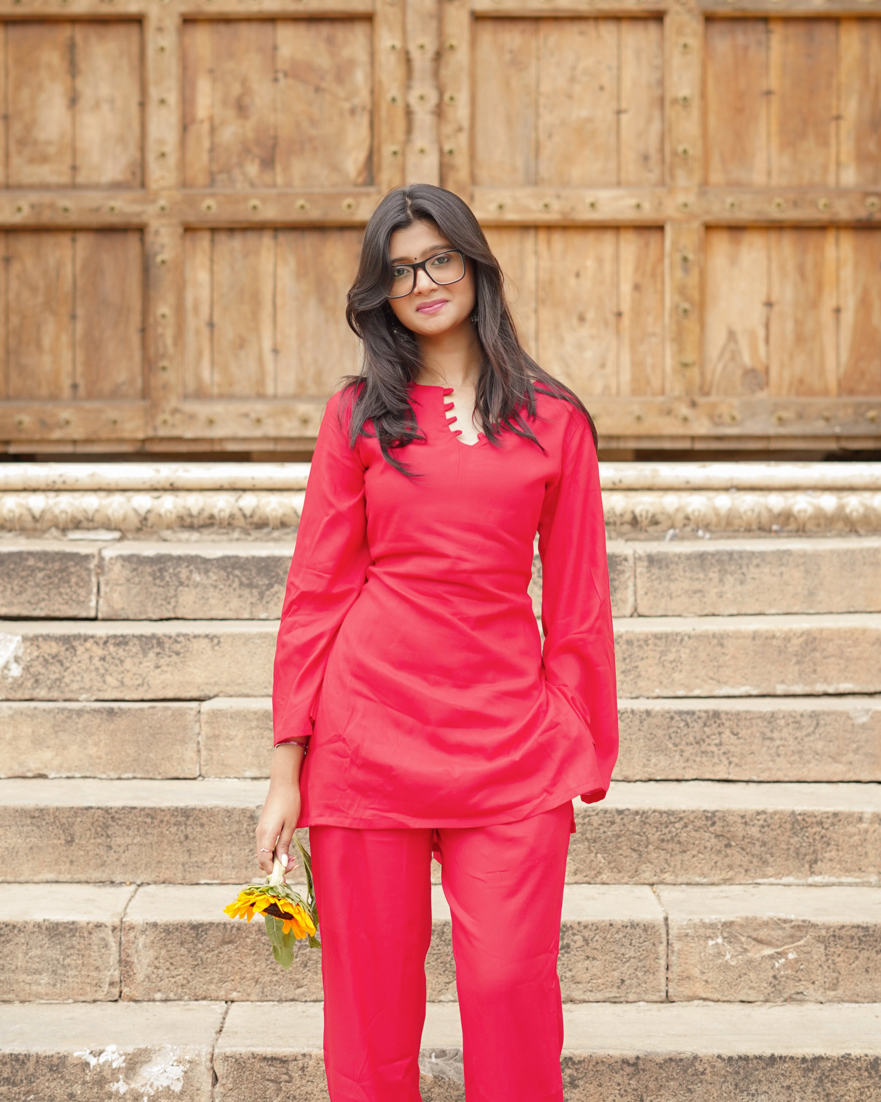 Roohi – Cotton Co-ord Set with Dual Pocket Pants