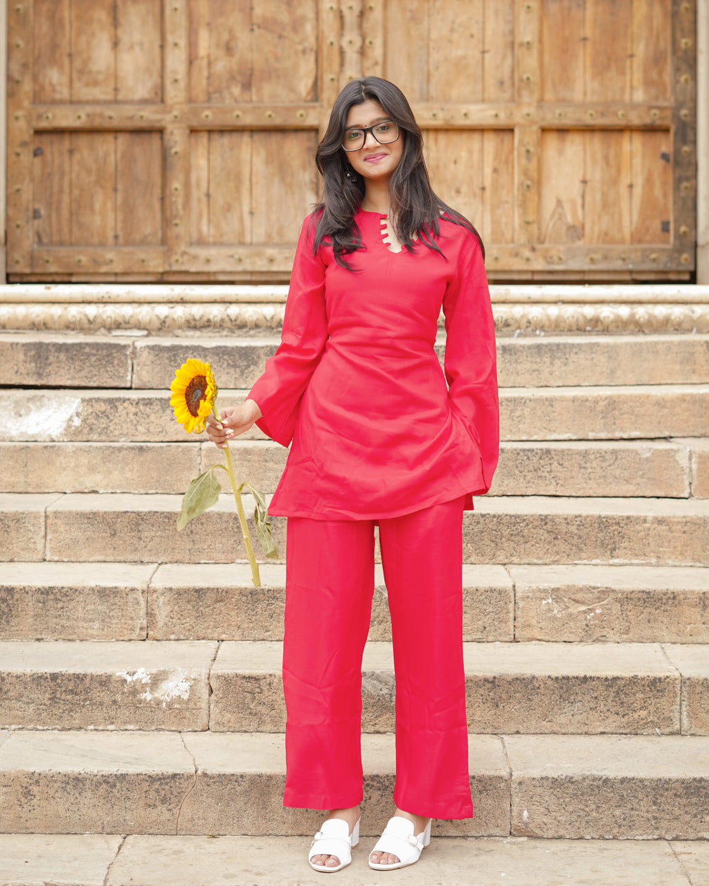 Roohi – Cotton Co-ord Set with Dual Pocket Pants