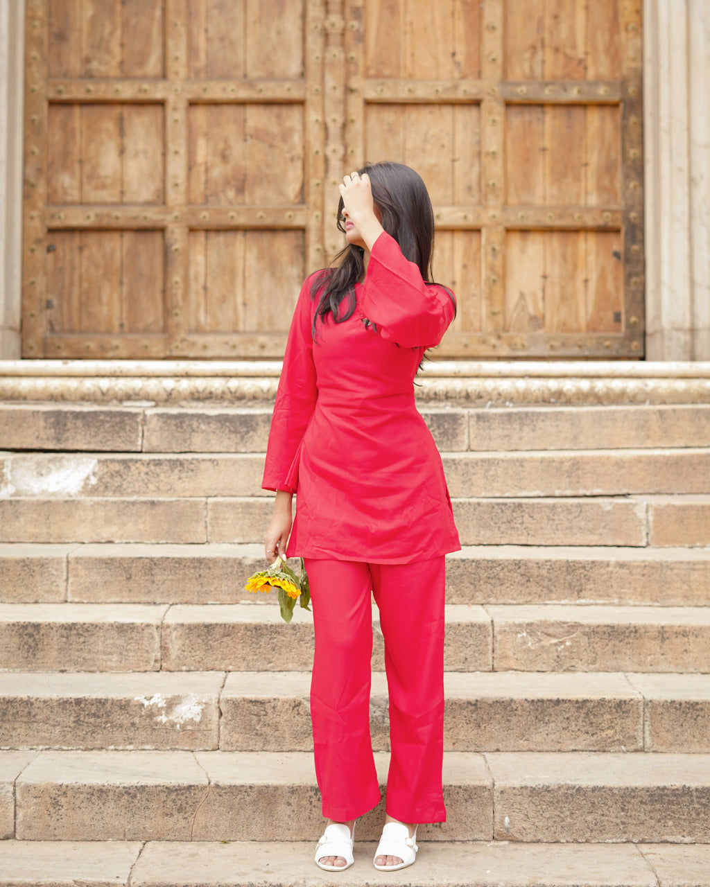 Roohi – Cotton Co-ord Set with Dual Pocket Pants