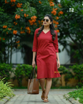 One Peice Cotton Flex Dress For Casual And Formal Wear