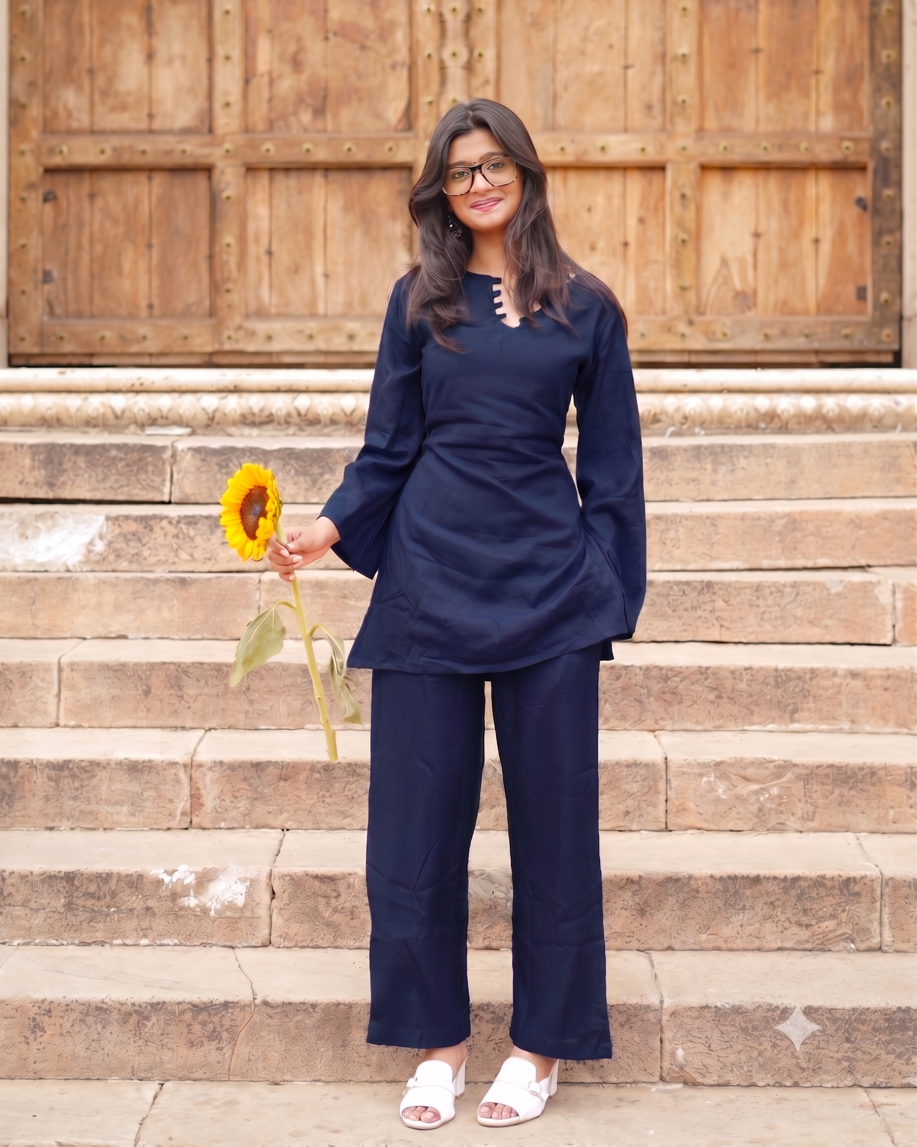 Roohi – Cotton Co-ord Set with Dual Pocket Pants