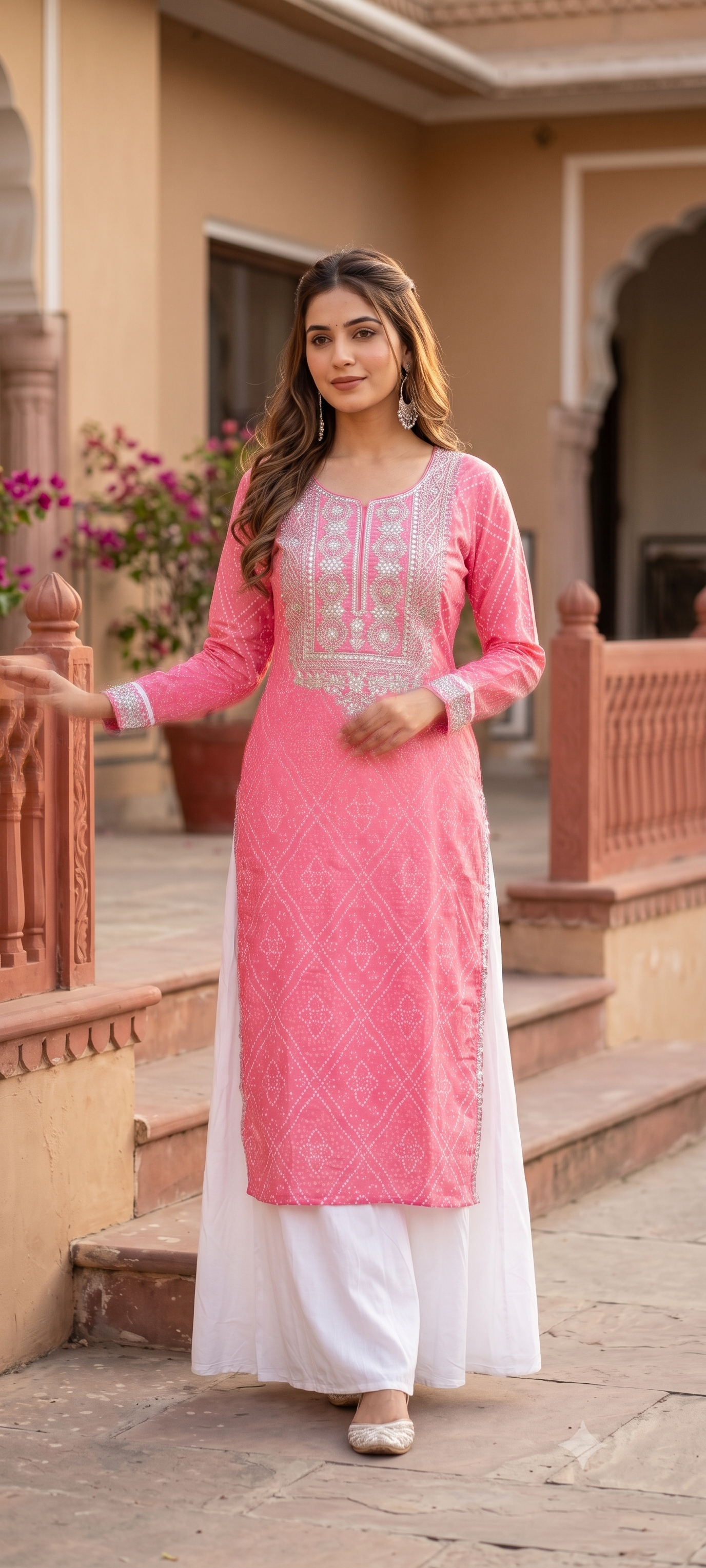 Chhavi White Cotton Co-ord Set | Office & College Wear | Elasticated Waist | Jaipur Trendzz