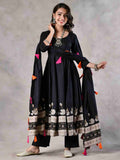 Heavy Black 3 Piece Set With Beautiful Duppta
