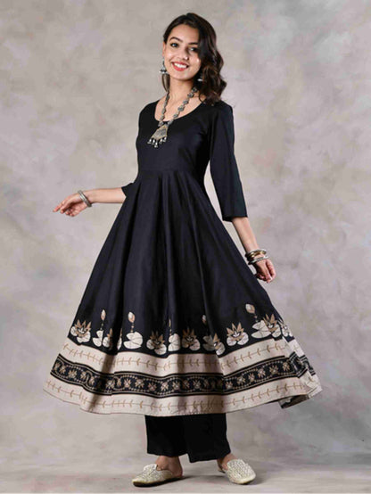 Heavy Black 3 Piece Set With Beautiful Duppta