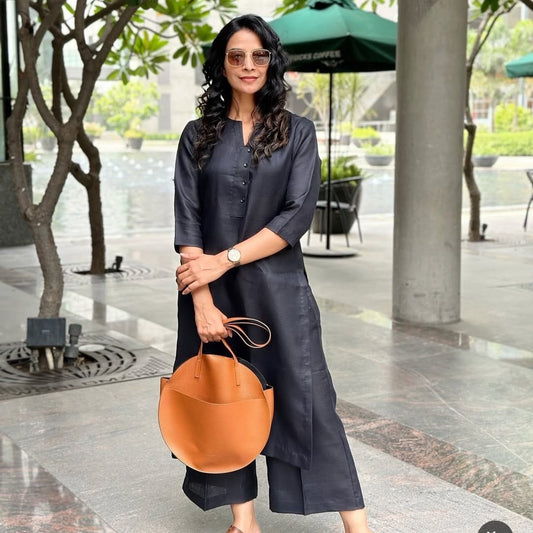 Heavy Jam Cotton Kurta And Pant Set