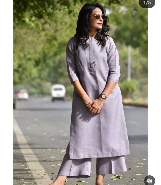 Heavy Linen Blend 2 Piece Set