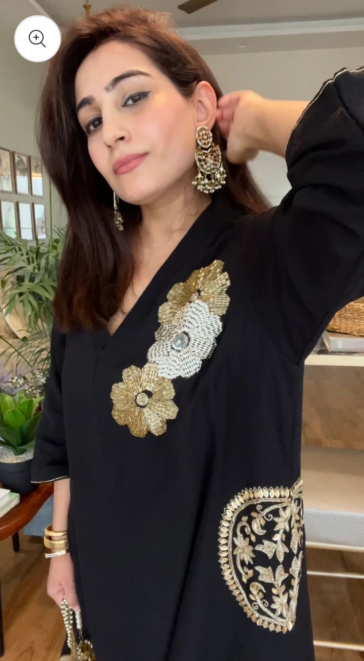 Heavy Hand Embroidered Kurta Set