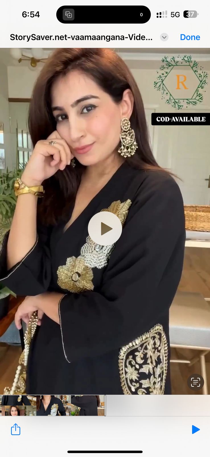 Heavy Hand Embroidered Kurta Set