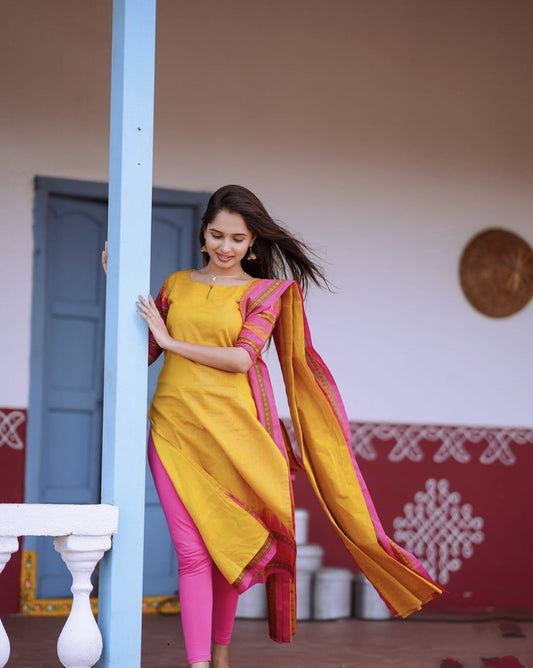 Kanchi Cotton Beautiful Suit Set
