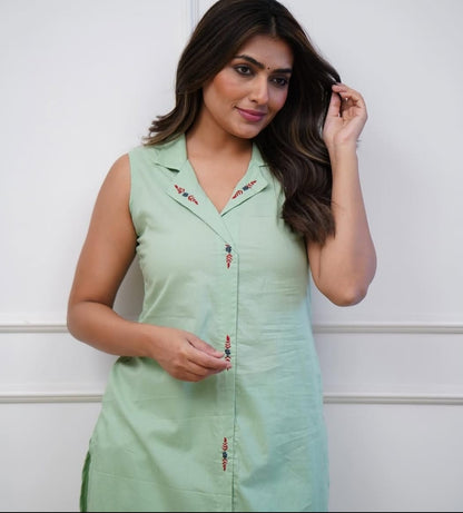 Pure Cotton Modern Kurta Set