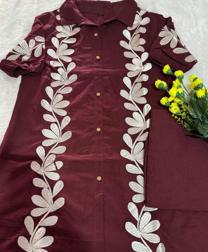 Pure Chanderi Cotton Co-Ord Set