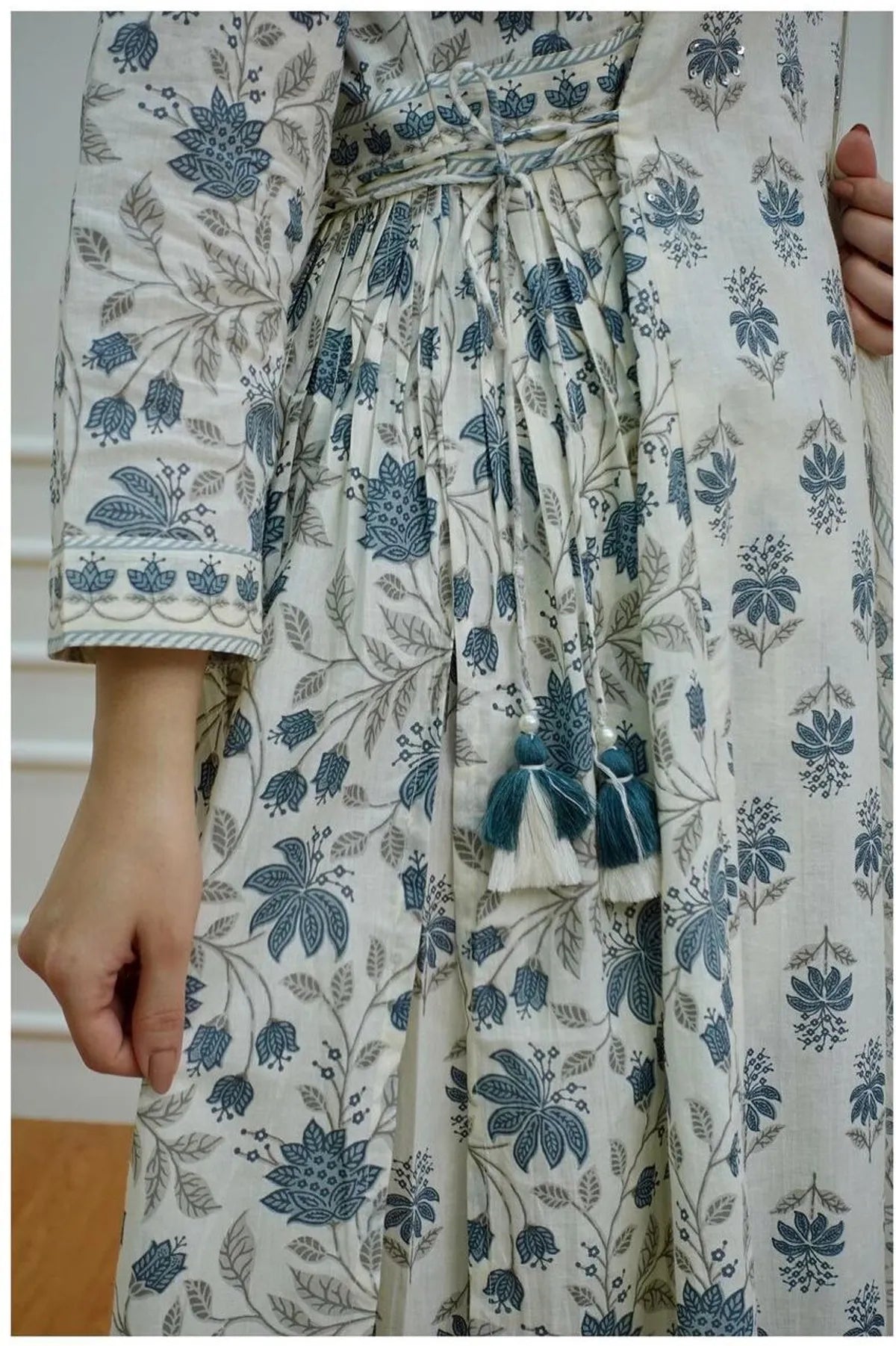 Boho Chic Anarkali Set With Afghan Pants