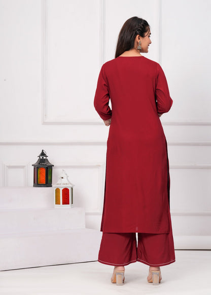 Premium Neck Embroidered Modal Perfection 3 Piece Set