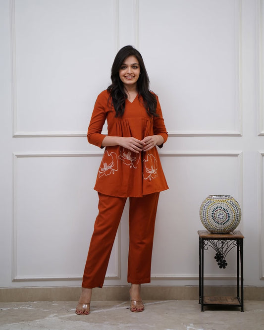 Beautiful Embroidered Co-ord Set