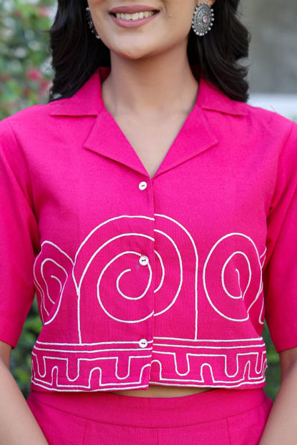 Voguish Cotton Embroidered Cord Sets