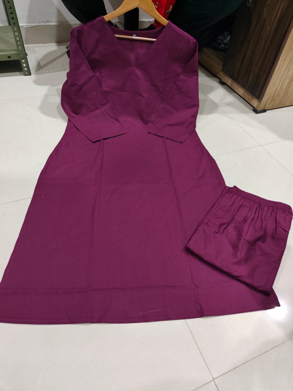 Cotton Co-Ord Set For Office Wear