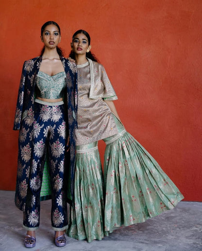 Heavy Party Wear Sharara Set With Different Colour And Design