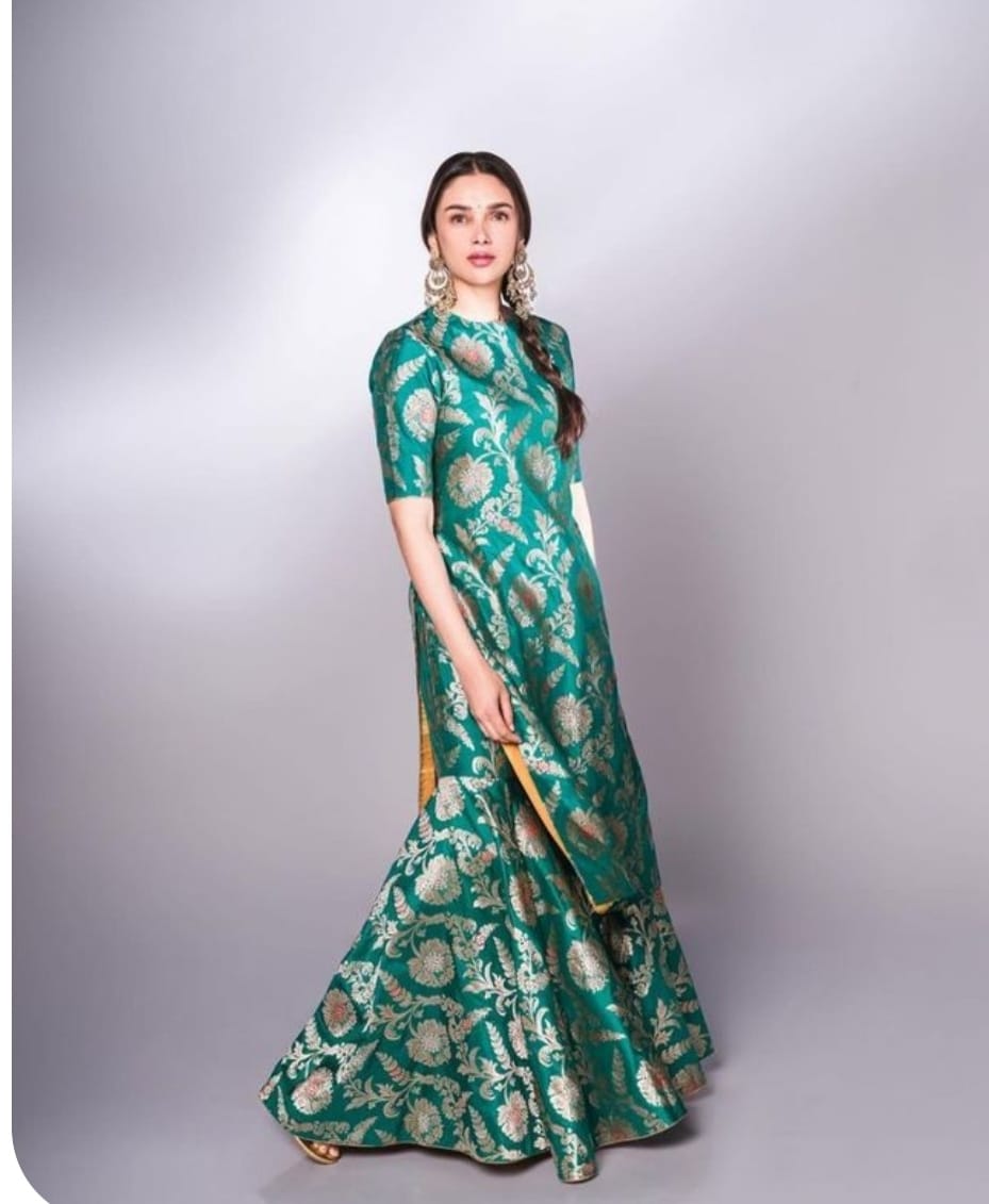 Heavy Banarasi Silk Party Wear 3 Suit Set