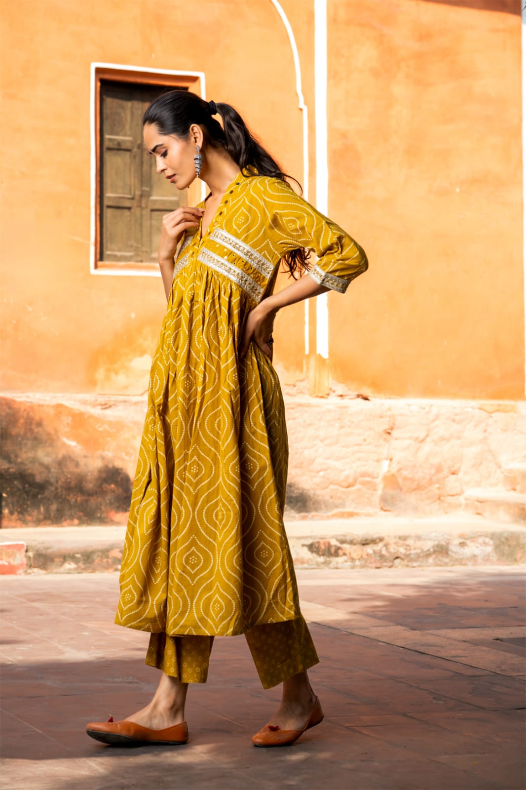 Heavy Cotton Festive Wear Palazzo Set